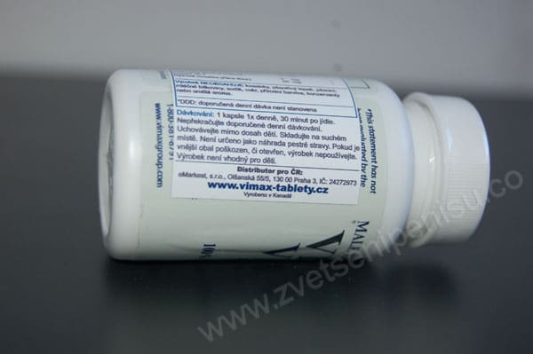 Vimax pills - rozbalené